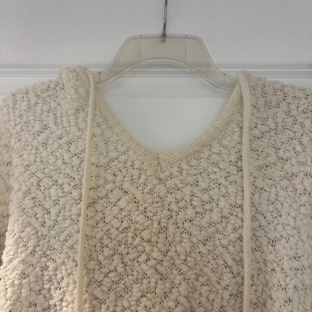 Miracle Cream Oversized Hoodie Long Sleeve Sweater - Picture 2 of 7